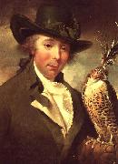 Philip Reinagle Man with Falcon oil painting artist
